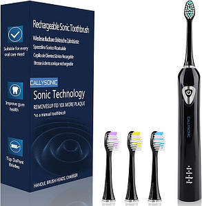 Вітрина! Електрична зубна щітка CallySonic Sonic 48 000 імпульсів за хвилину, 4 насадки, фото 1
