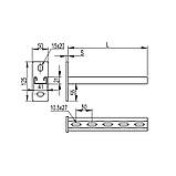 L-250мм 50х125мм сталь 6мм консоль самостійна оцинкована [BBP2120] BBP-21 B5 Combitech ДКС, фото 2