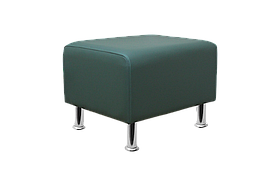 Офісний пуф BNB Solo PLUS. Зелений (Колір 2226). Для очікування, офісу, примірочної, магазину взуття / одягу