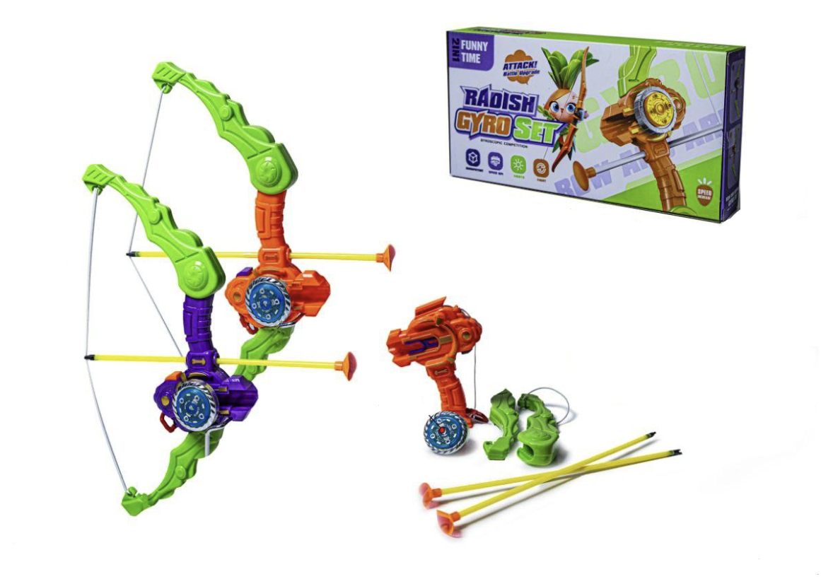 Іграшка бластер-лук Gyro Series 134-78A з безпечними стрілами на присосках.