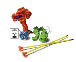 Іграшка бластер-лук Gyro Series 134-78A з безпечними стрілами на присосках., фото 3