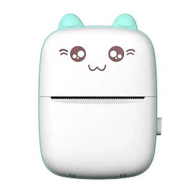 Термопринтер портативный RIAS Mini Printer White-Blue (3_04977)