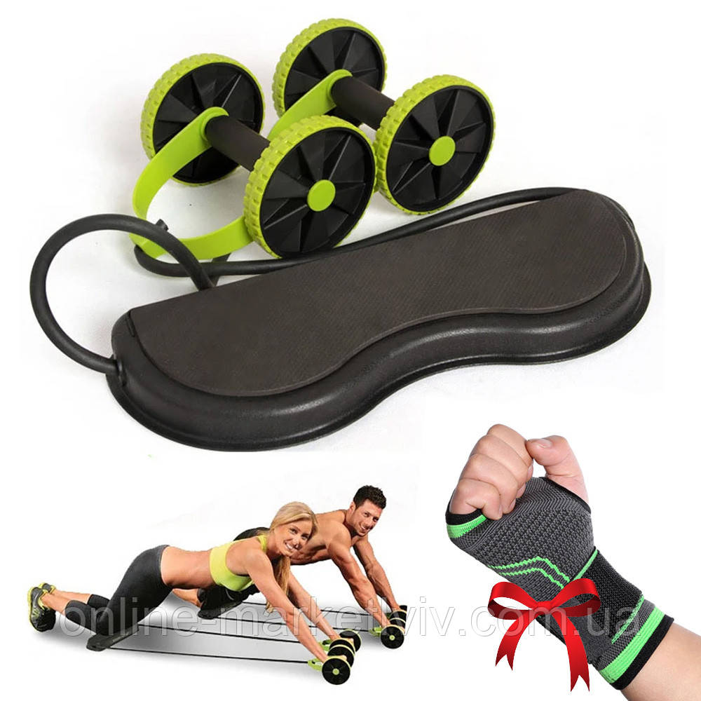 Тренажер для преса Revoflex Xtreme + Подарунок Бандаж на кисть та пальці / Домашній тренажер для преса, фото 1