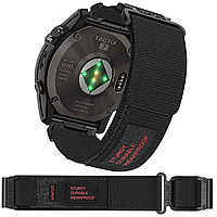 Браслет ремешок нейлоновый на смарт часы 22мм черный Удобный ремешок для смарт-часов на Smart Watch 22 мм