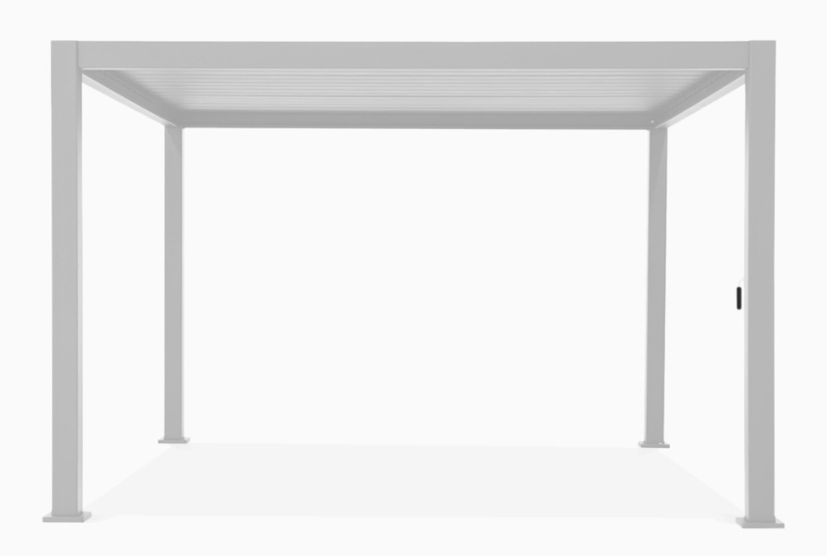 Садова тераса пергола 3х4 м Premium білий Gutroof