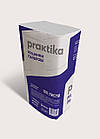 Рушник паперовий V lux Praktika 2х шар білий 150шт/уп