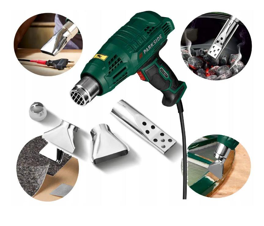 Фен промисловий Parkside PHLG 2000 F5 2000 Вт 230 В 600 °C