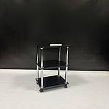 Комплект 3 в 1 Комфорт: Кушетка косметологічна Еко-шкіра, Стілець без спинки, етажерка для майстра, масажу, фото 4