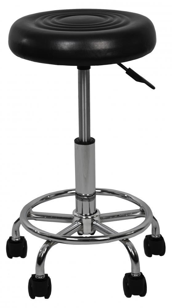 Стілець табурет для майстра без спинки на колесах з регулюванням висоти в салон краси, масажні кабінети, фото 1