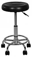 Стілець табурет для майстра без спинки на колесах з регулюванням висоти в салон краси, масажні кабінети