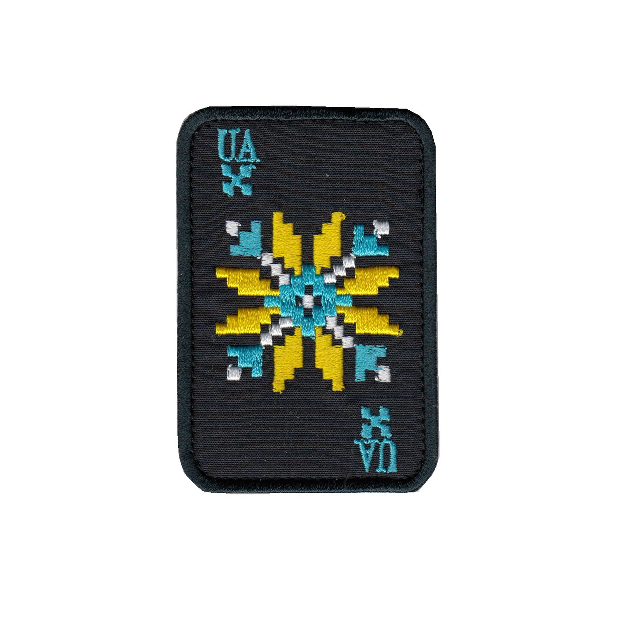 Шеврон військовий / армійський,  Оберіг , на чорному, ЗСУ, 6см *9см, фото 1