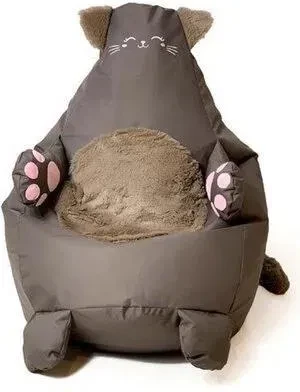 Дитяче крісло Pufa Worek Go Gift Kotek Brązowy L 105 x 80 cm