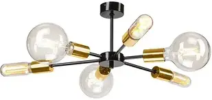 Люстра Lamkur Żyrandol on a pole STARLA 6xE27/60W/230V