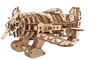 Модель Ugears SAMOLOT Mad Hornet model drewniany mechaniczny do składania