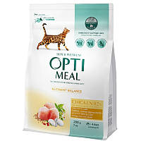Корм для котів ОПТИМІЛ OPTIMEAL суха курка 200 г