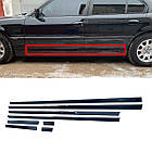 BMW E38 молдинги дверей нижні ЛОНГ під пластикові накладки на пороги ABS пластик БМВ Е38 стик дверей та рестайлових порогів