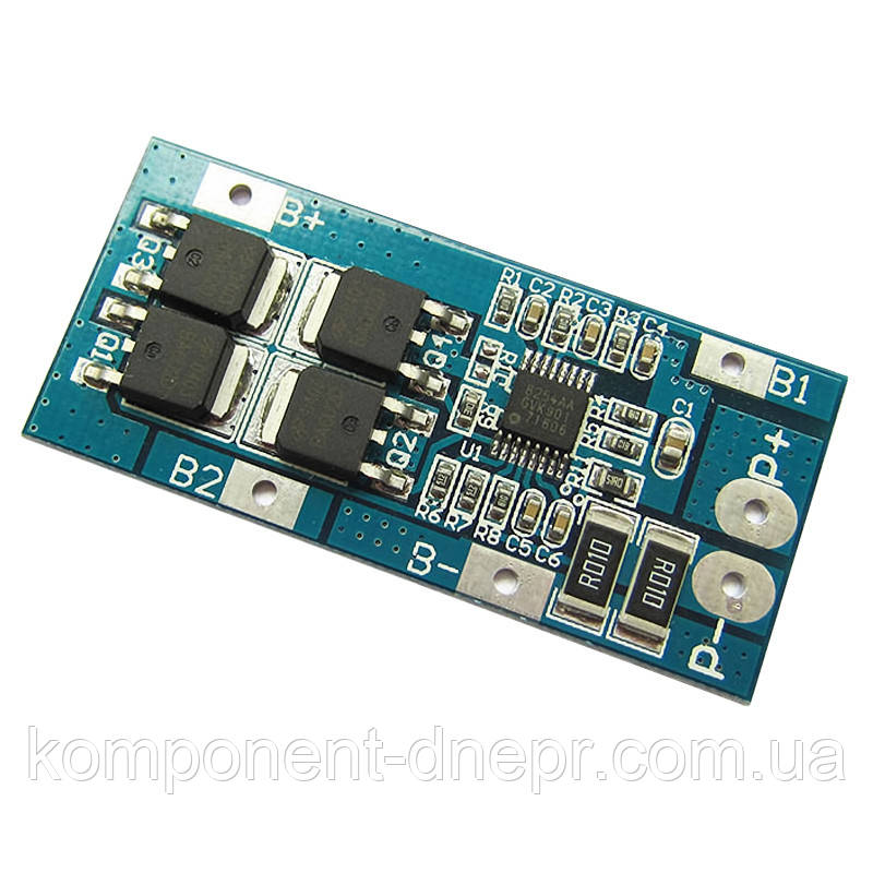 BMS контролер заряду-розряджання для 3 Li-Ion акумуляторів 18650 HX-3S-D01 10A 11.1-12.6V