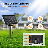 Bomcosy Сонячні зовнішні струнні світильники з дистанційним керуванням, 100-футові водонепроникні світильники для патіо G40 комерц, фото 4