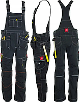 Комбінезон робочий, спецодяг літній з міцної тканини з кишенями, Urgent робочий напівкомбінезон, фото 5