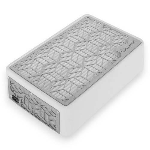 Настільна витяжка Ulka Bee (30 Вт) з регулятором потужності та НЕРА фільтром для манікюру та педикюру Білий, фото 1