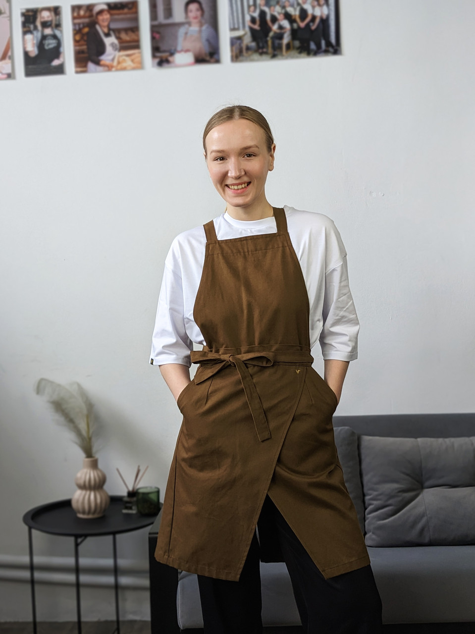 Фартух Cappuccino Canvas Коричневий