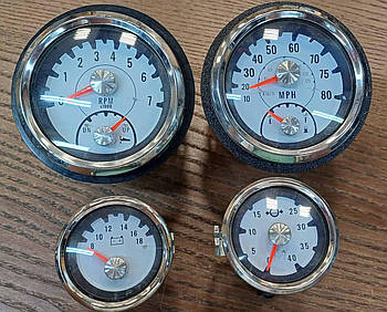 Комплект приладів MERCURY тахометр, трім, спідометр, паливо, вольтметр, тиск (BU PR MERC 1)