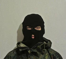 Маска-балаклава подвійна в'язана