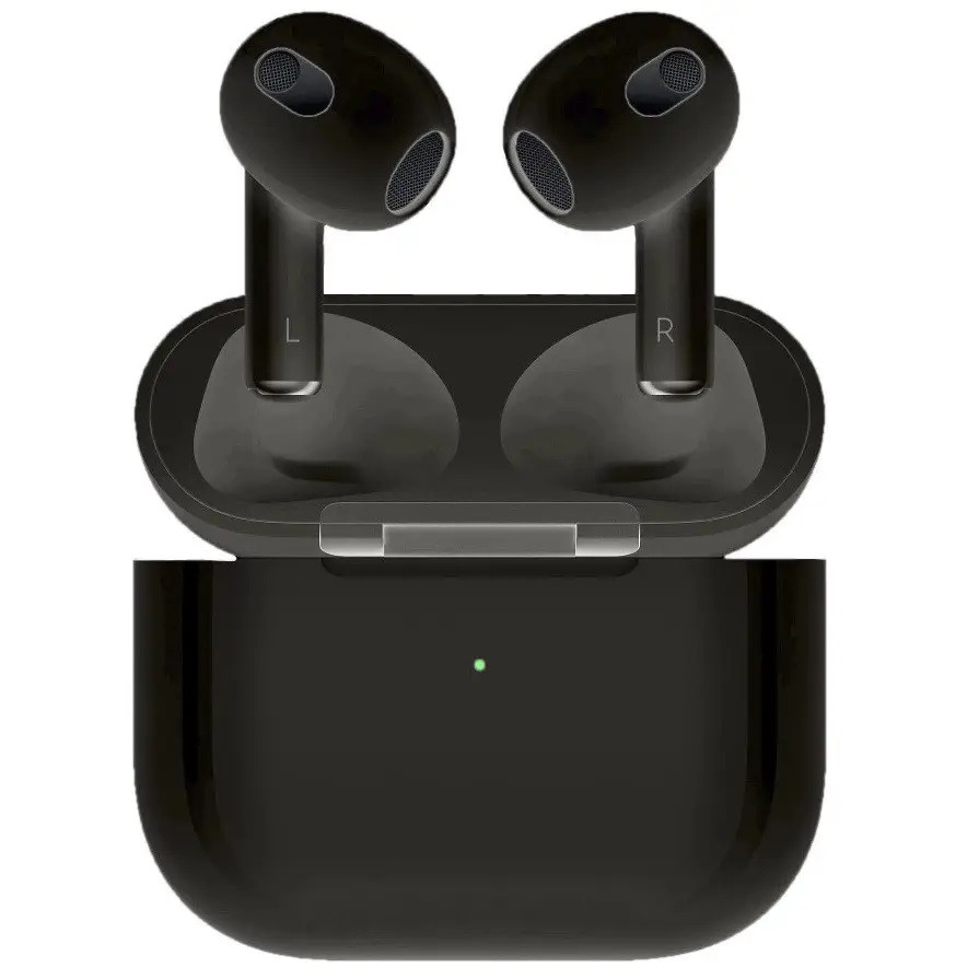 Безпровідні навушники в кейсі Apple AirPods 3 Original series 1:1 No Logo Чорний 46442