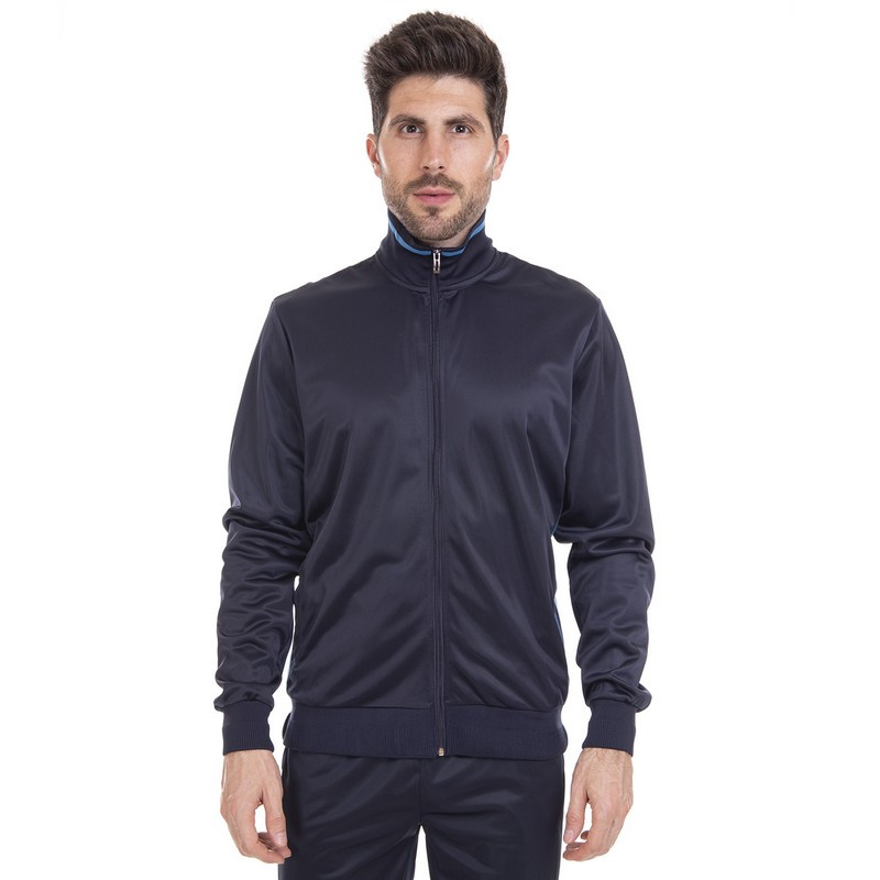 Спортивна кофта чоловіча на блискавці SP-Sport 6805 розмір M (165-170 см) Deep Blue-Blue, фото 1