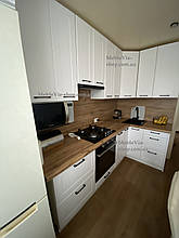 Кухня кутова Марго біла МДФ 2.4*1.4 м