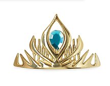 Діадема корона-гребінець золотиста для дівчинки