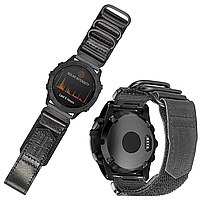 Черный ремешок кожаный для смарт часов 22мм на Smart Watch Удобный браслет для смарт-часов нейлон кожа Hemsut