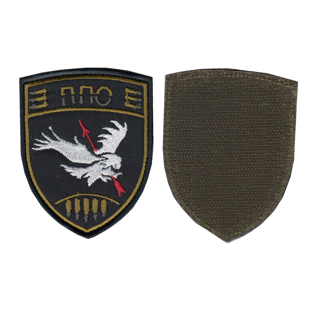 Шеврон військовий / армійський, ППО, ЗСУ. 9,5 см * 7 см, фото 1