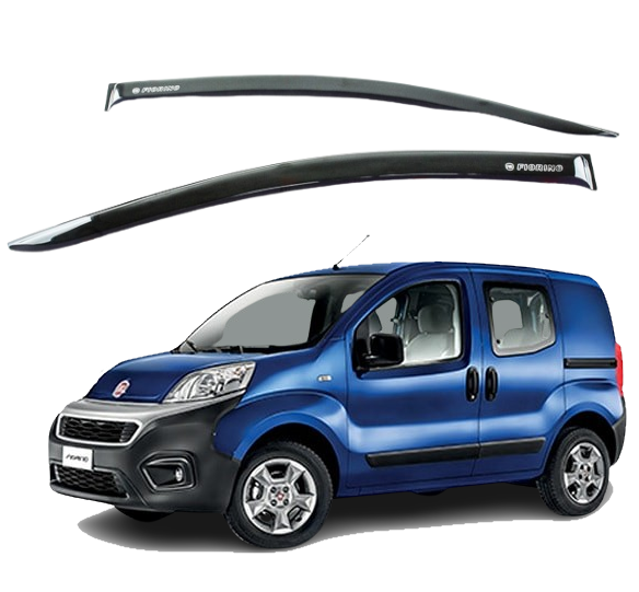 Дефлекторы окон ветровики   Fiat Fiorino 2008->  (скотч) AV-Tuning, фото 1