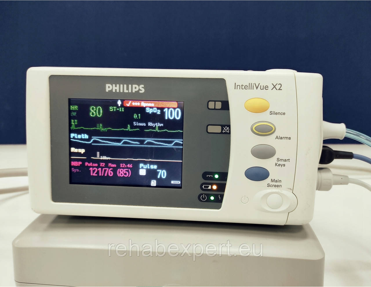 Монітор/модуль пацієнта PHILIPS IntelliVue X2 із зарядною станцією (M8023A) (Used)