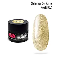 Гель-паста PNB Shimmer Gel Paste 02 із шиммером, золото