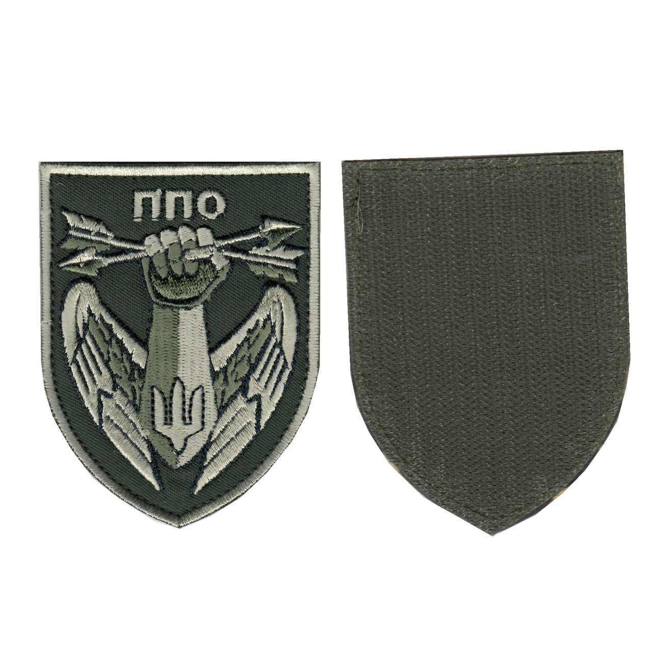 Шеврон військовий / армійський, ППО, ЗСУ. 9 см * 7 см, фото 1