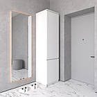 Пенал для одягу до передпокою зі штангою та полицями білий h211*50*50 см, фото 2