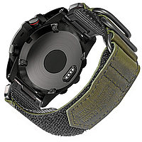 Ремешок кожаный для умных смарт часов 22мм зеленый на Smart Watch Удобный браслет для смарт-часов нейлон кожа