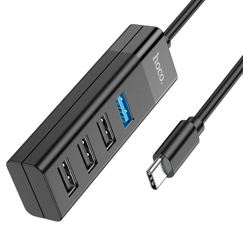 USB HUB Hoco HB25 (Type-C to USB3.0+USB2.0*3) (6931474762429)