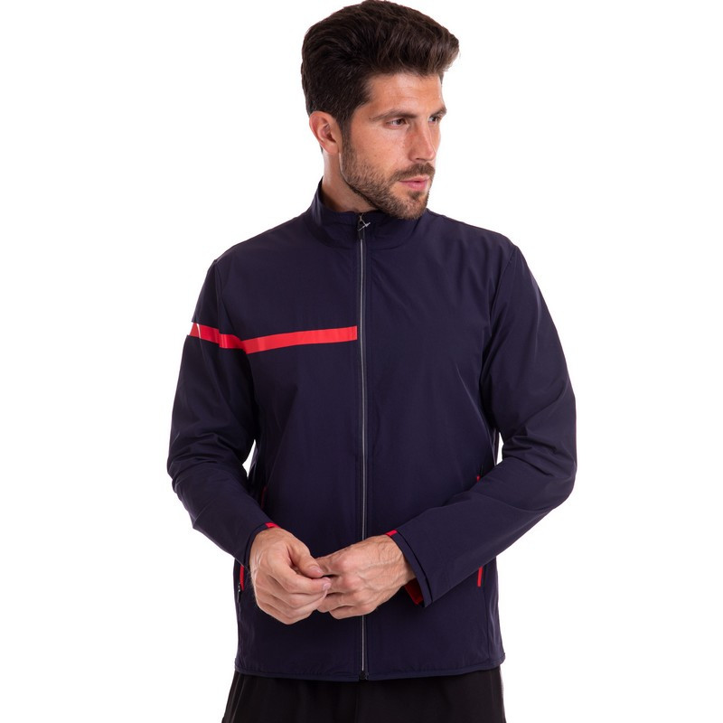 Спортивна кофта чоловіча на блискавці SP-Sport 6305 розмір XL (175-180 см) Deep Blue-Red