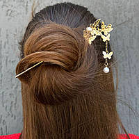 Металева шпилька для волосся "Символ радості"