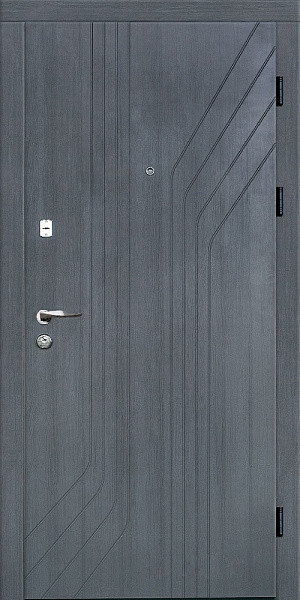 Вхідні двері Magda 300/0 Тип 13 квартира Софттач темний хакі/Білий супермат