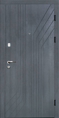 Вхідні двері Magda 300/0 Тип 13 квартира Софттач темний хакі/Білий супермат, фото 1