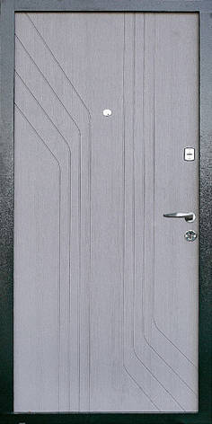 Вхідні двері Magda 300/0 Тип 13 квартира Софттач темний хакі/Білий супермат, фото 2