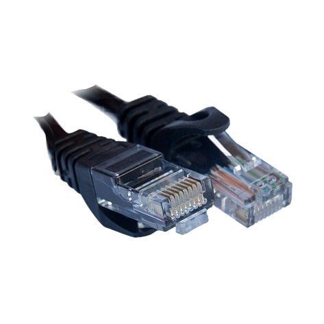 Патчкорд Gear CAT5E UTP 24 AWG 1.5м, чорний, фото 1