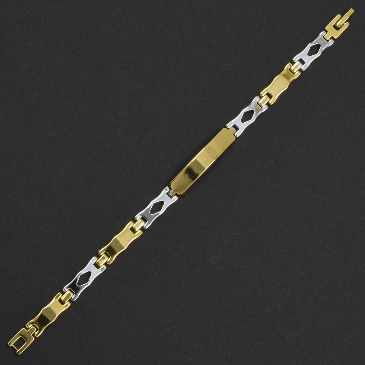 Браслет комбінований колір із неіржавкої медичної сталі від Stainless Steel довжина 20 см ширина 7 мм