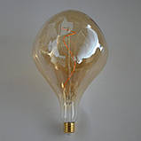 SD LUX E27 Урожайні світлодіодні лампи 5W Large Sprial XXL A165 Бурштиновий скляний підвісний світильник Декоративні, фото 6