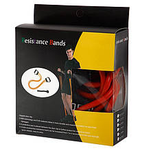 Багатофункціональний трубчастий грудний еспандер з ручками, навантаження 13,5 кг, "Resistance Band", PS-8021-30-170