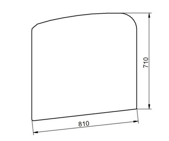 Скло бокове двері Dieci BSC0416, фото 1